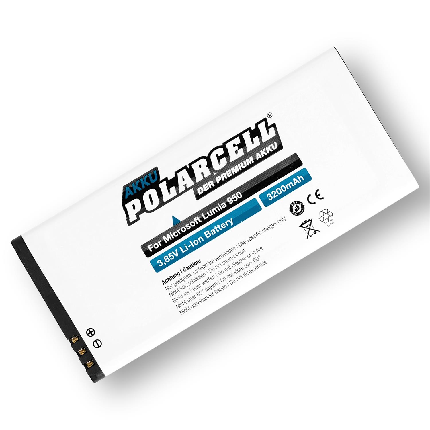 Polar tekst smugling PolarCell Battery for Microsoft Lumia 950 | 950 Dual Sim - buy now!