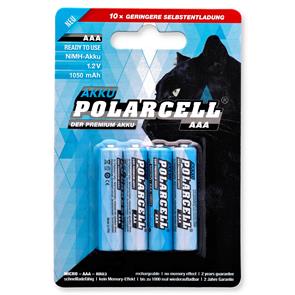 PolarCell Ready to Use (RTU) Micro | AAA | HR03 | KR03 | LR03 | R3 | L3 Ni-MH Rechargeable Battery [4pcs-Blister]