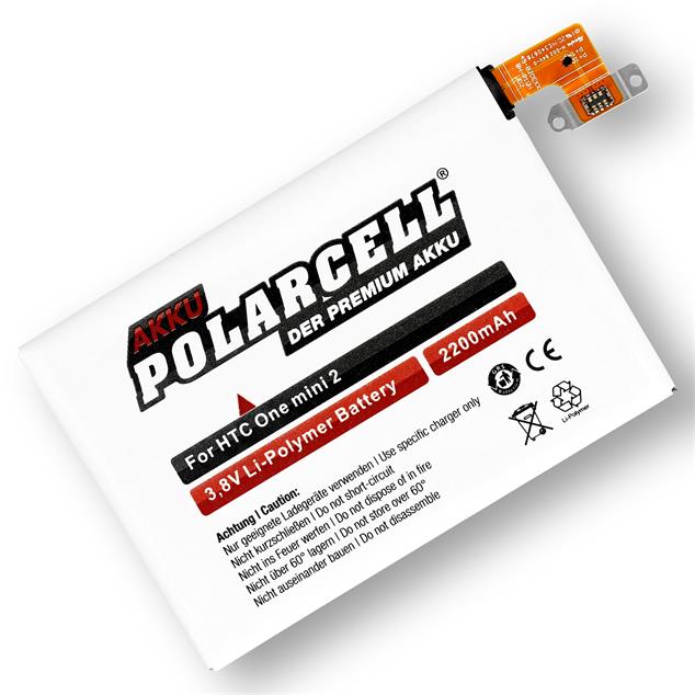 PolarCell Akku für HTC One mini 2 M5 mit 2200mAh - jetzt kaufen!