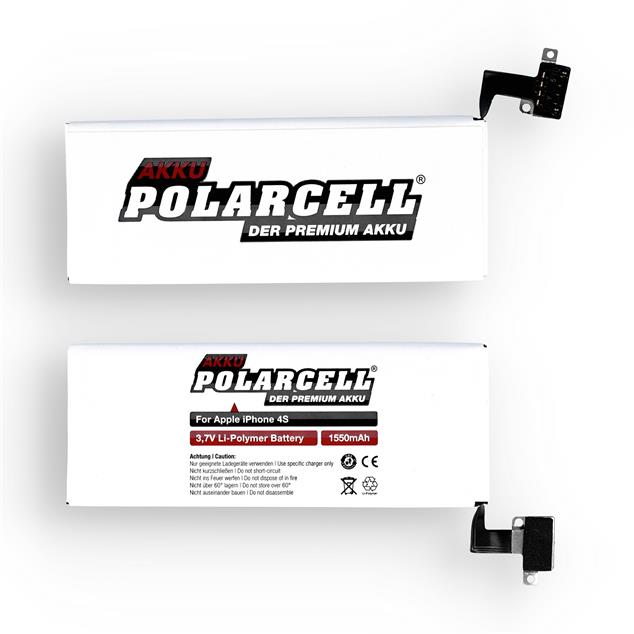 PolarCell Li-Polymer Akku für Apple iPhone 4S